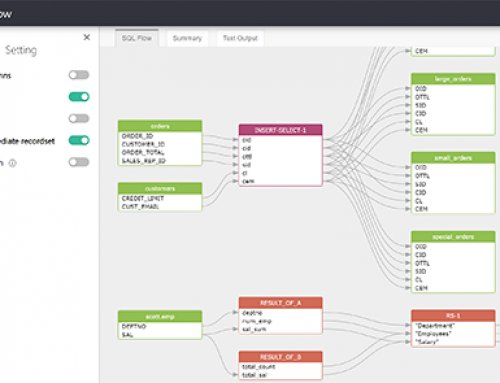 SQLFlow tutorial data lineage visualization options