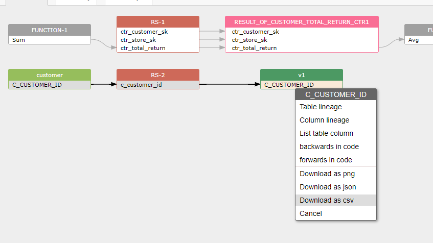 data lineage in csv